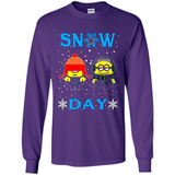 Snow Day Shirt For Dallas Cowboys Vs Minion Fans pingpong