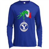 Fantastic Byu Cougars Glitter Grinch Monogram Ornament Christmas Gift - Canvas Long Sleeve T-Shirt