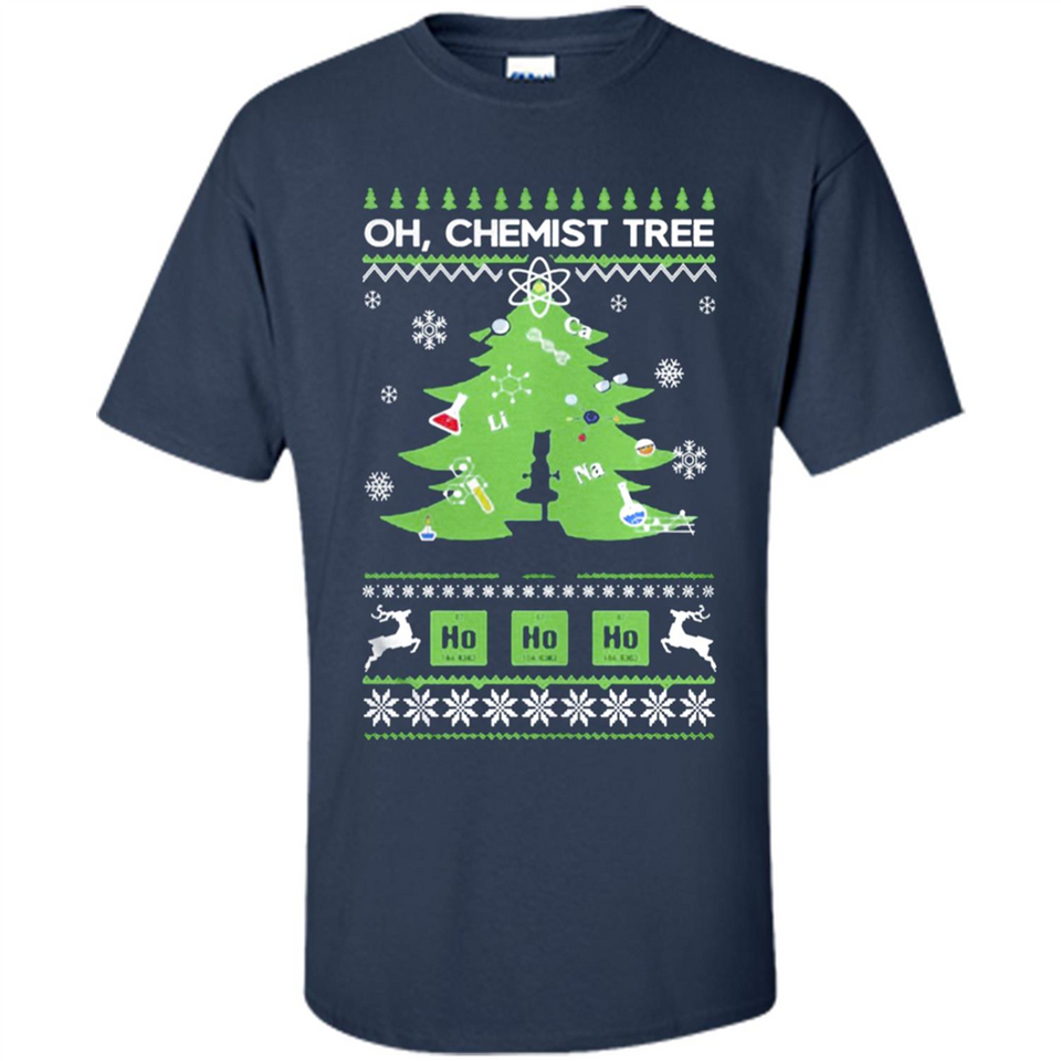 Oh Chemist Tree Ugly Christmas Sweater - Shirt