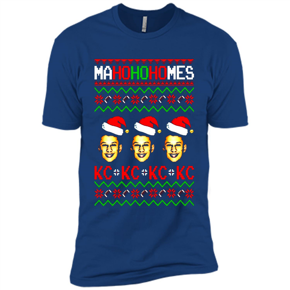 Patrick Mahomes Ma Ho Ho Homes Christmas sweatshirt PINGPONG - Premium Short Sleeve T-Shirt