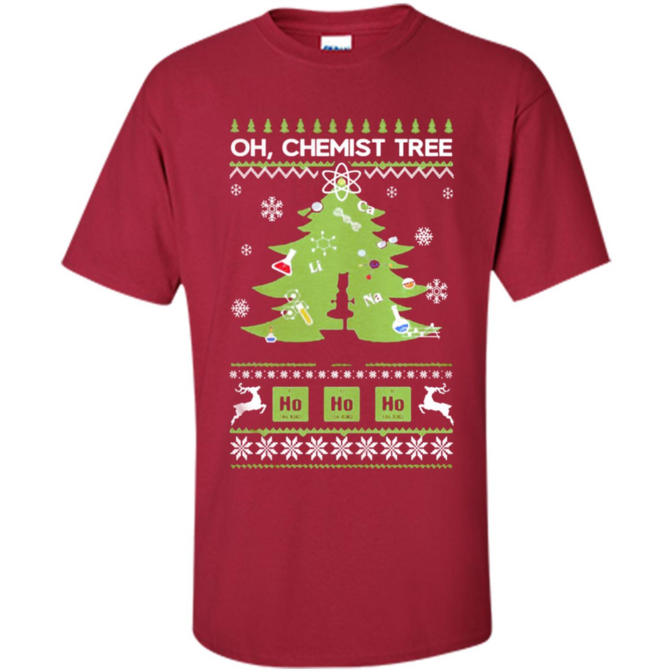 Oh Chemist Tree Ugly Christmas Sweater - Shirt