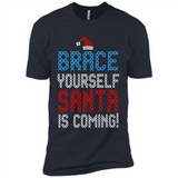 Brace Yourself Santa is coming Christmas - Premium Short Sleeve T-Shirt
