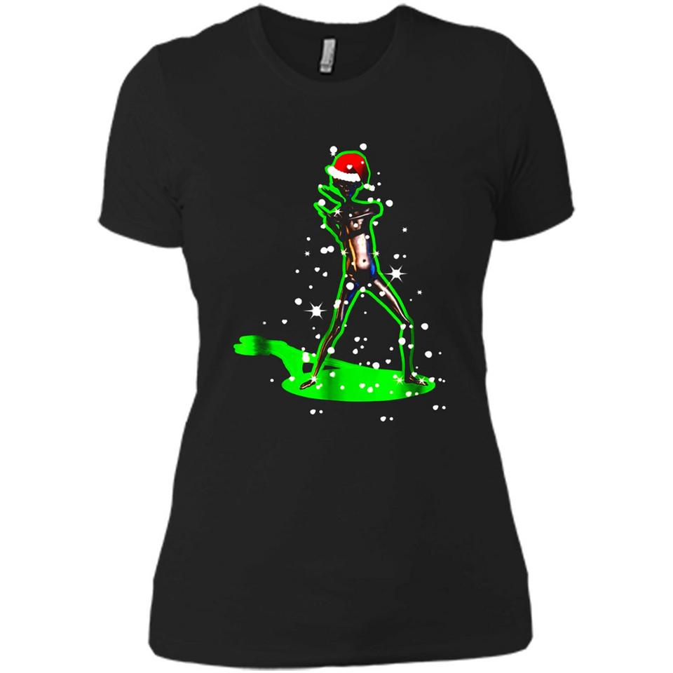 Santa Hat Christmas-Howard The Alien Ladies' Boyfriend