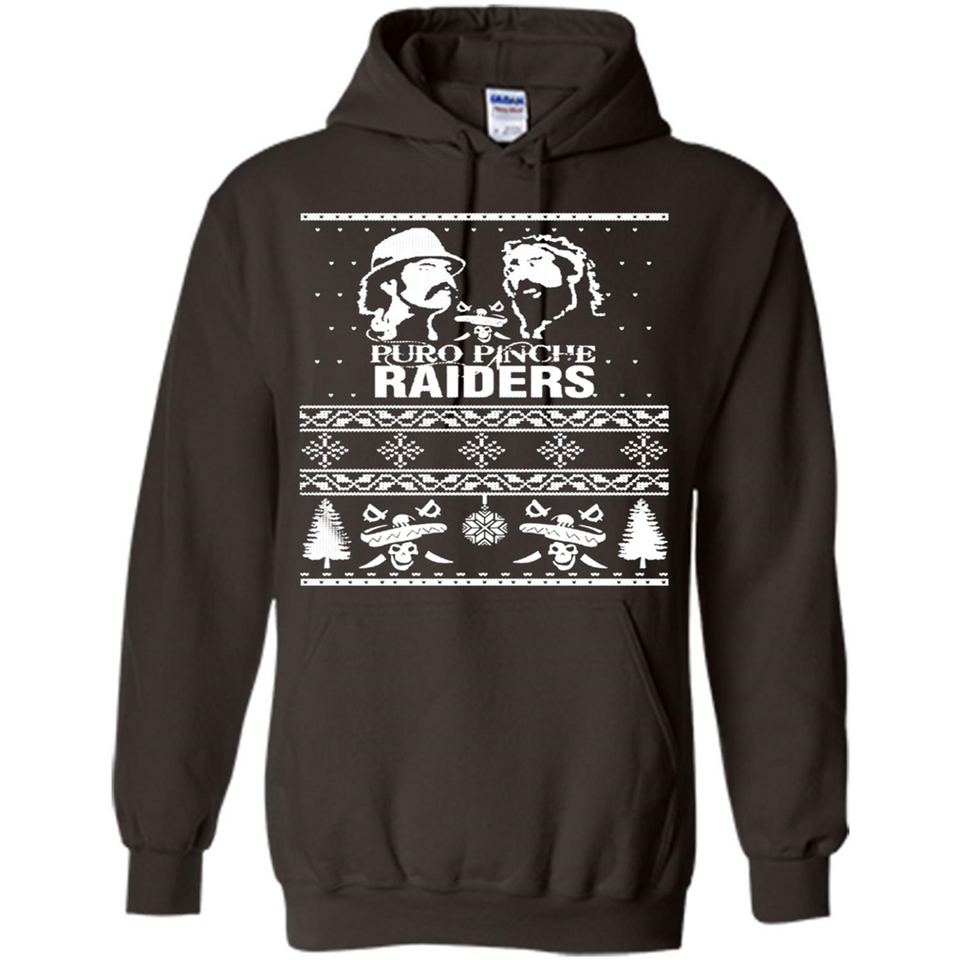 Puro Pinche Raiders Ugly Christmas Sweater - Hoodie