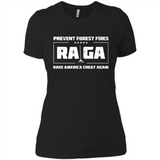 Prevent Forest Fires Rake America Great Again Shirt PINGPONG - Ladies' Boyfriend T-Shirt