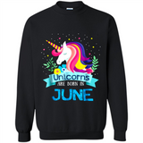 Unicorns are born in June Birthday Rainbow Gift Ladies Custom