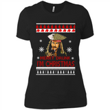 Jack sparrow Merry Drunk I'm Christmas - Ladies' Boyfriend T-Shirt