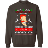Nigel Thornberry Smashing through the snow Christmas sweatshirt PINGPONG