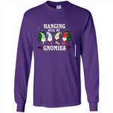 Christmas Garden Gnome Hanging With My Gnomies - Long Sleeve T-Shirt