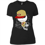 Jack Skellington The Nightmare Before Christmas-49ers Football - Ladies' Boyfriend T-Shirt