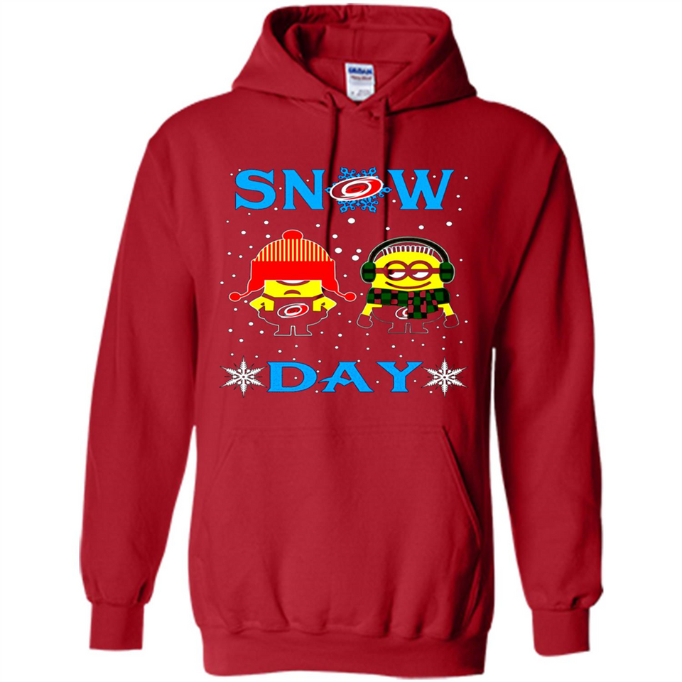 Snow Day Shirt For Carolina Hurricanes Vs Minion Fans pingpong