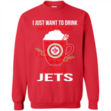 I Just Want To Drink Hot Chocolate & Watch Winnipeg Jets Ugly Christmas Sweater PINGPONG