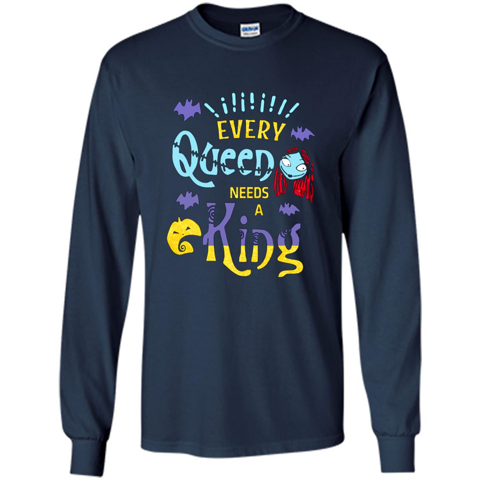 Nightmare Before Christmas Shirt - Sally Glitter Shirt - Every Queen needs a King PINGPONG