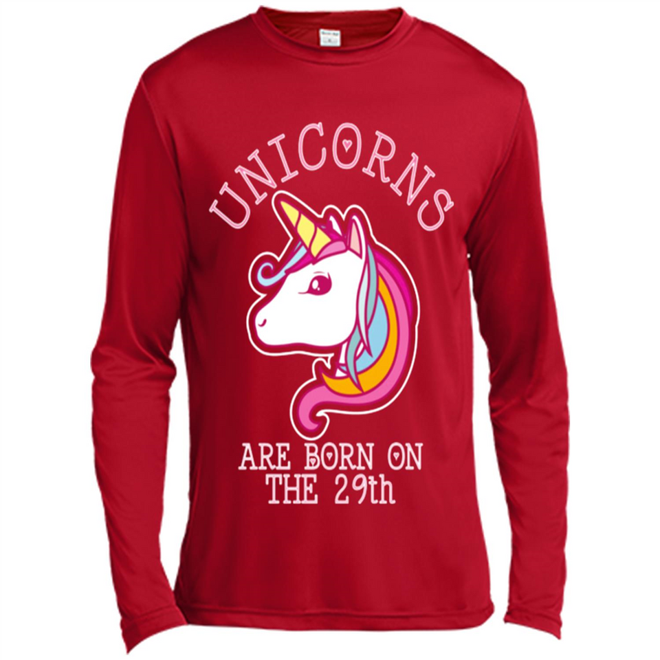 Unicorns Birthday T-shirt Born On The 29th Unicorn Magical