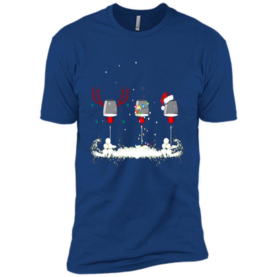 Christmas Red Wine - Merry Xmas T-Shirt - Premium Short Sleeve T-Shirt