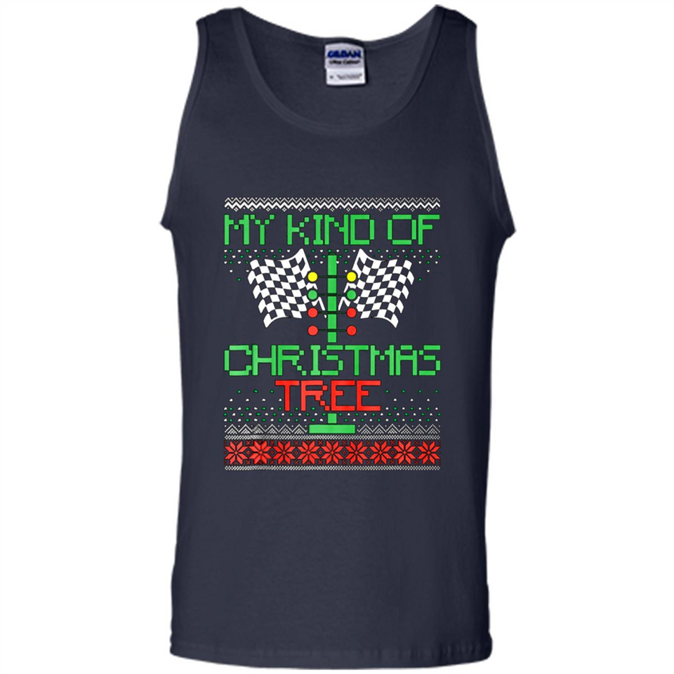 Funny Drag Racing Ugly Christmas Holiday Tree PING PONG