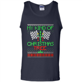 Funny Drag Racing Ugly Christmas Holiday Tree PING PONG