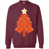 Bacon & Eggs Over Easy Fried Food Breakfast Xmas Tree Foodie - Sweatshirt