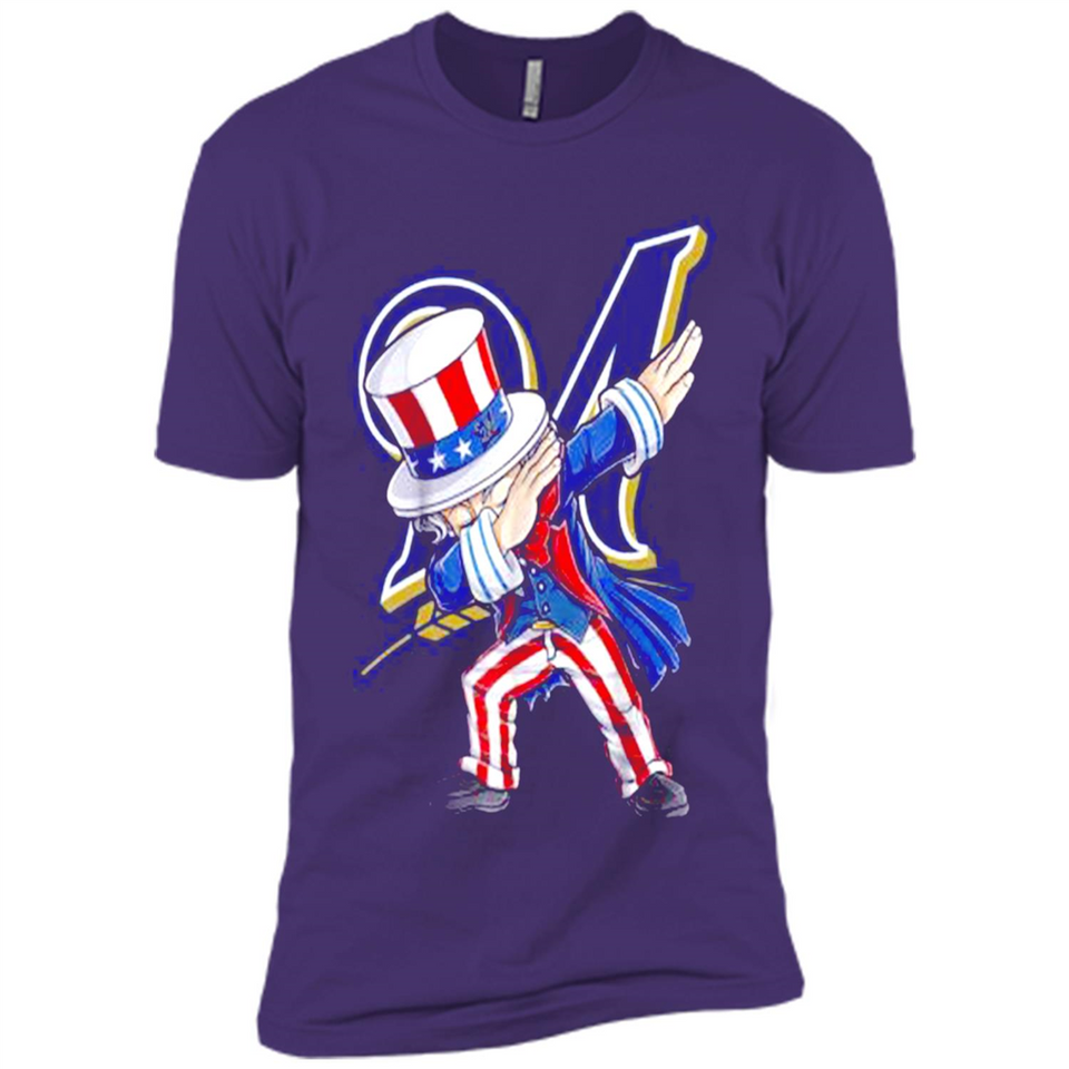 MLB MILWAUKEE BREWERS UNCLE SAM DABBING INDEPENDENCE DAY