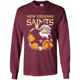Grumpy Santa Claus New Orleans Saints Football Team PINGPONG