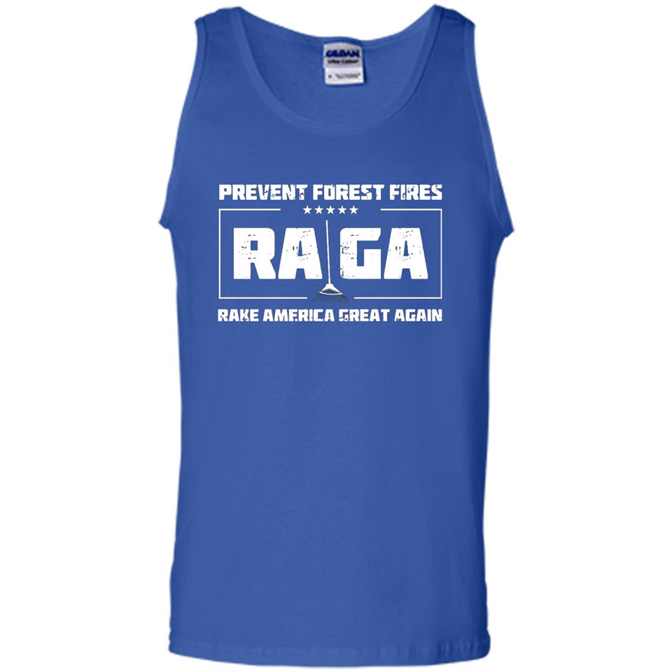 Prevent Forest Fires Rake America Great Again Shirt PINGPONG - Tank Top