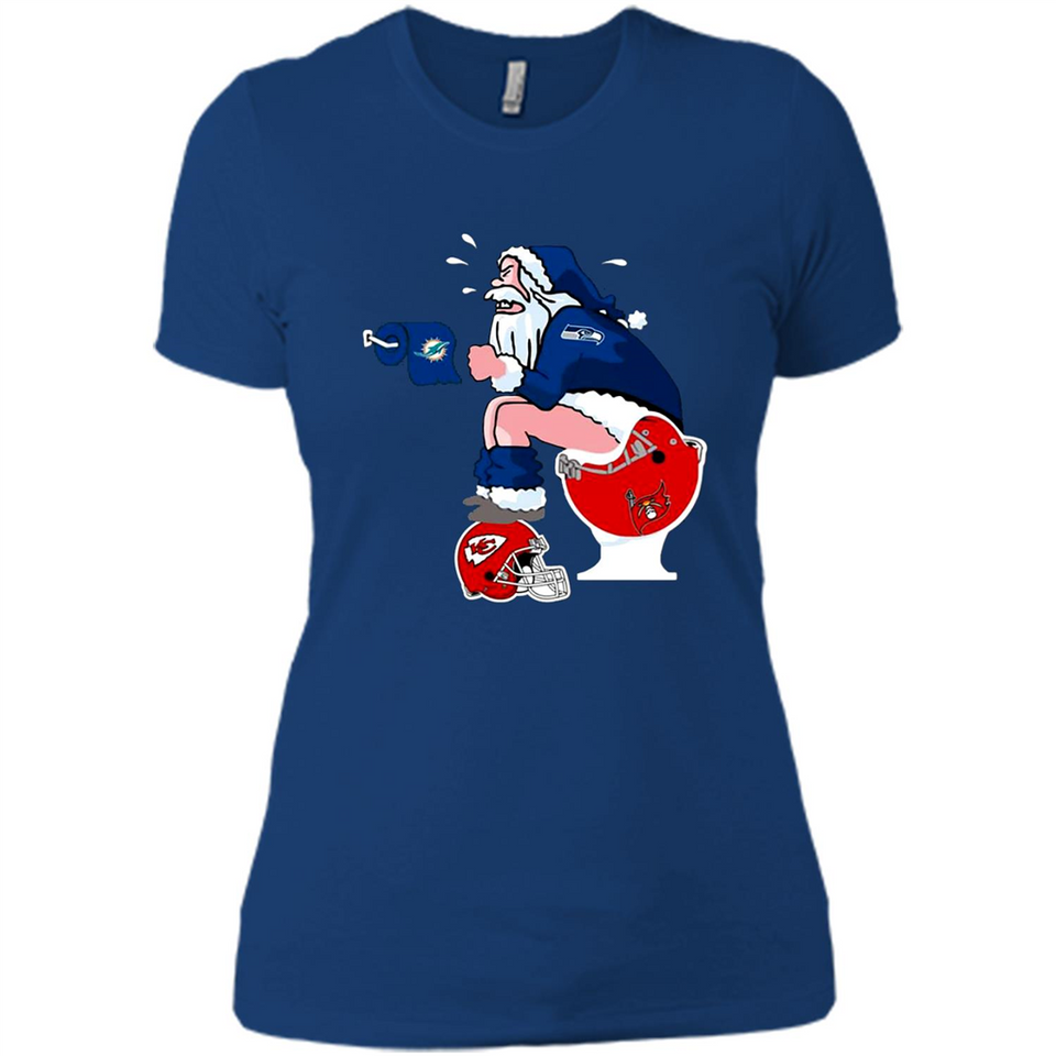 Seattle Seahawks Santa Claus Toilet