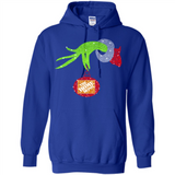 Grinch hand holding Logo HomeDepot Glitter Christmas - Hoodie