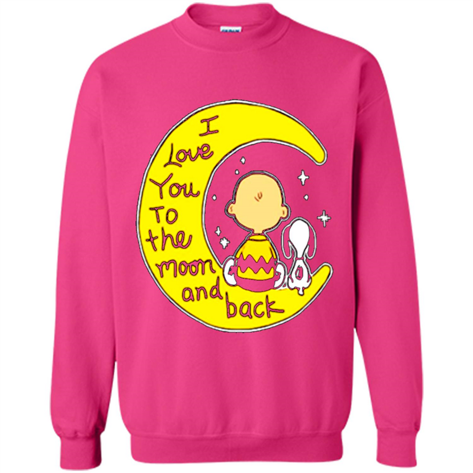 I LOVE YOU TO THE MOON AND BLACK CHARLIE BROWN AND SNOOPY