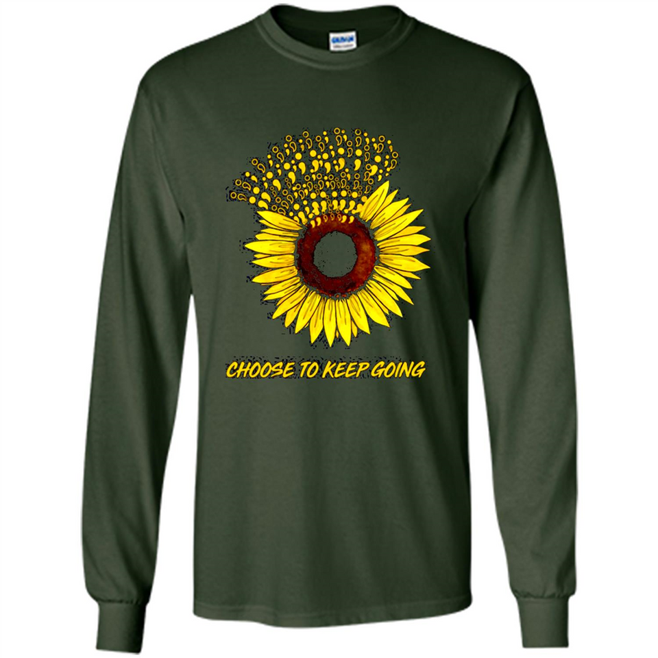 Semicolon Sunflower choose to keep going PINGPONG