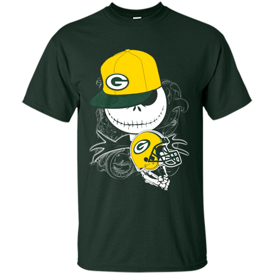 Jack Skellington The Nightmare Before Christmas-Packers Football - Shirt