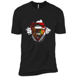 Chicago Blackhawks And Superman Fans - Premium Short Sleeve T-Shirt