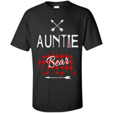 Aunt Shirt Buffalo Plaid Family Camp Bear Tee - Shirt