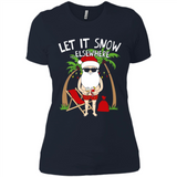 Let It Snow Elsewhere - Ladies' Boyfriend T-Shirt