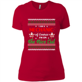 Funny Ugly Christmas T-Shirt Gift for Mechanic - Ladies' Boyfriend T-Shirt