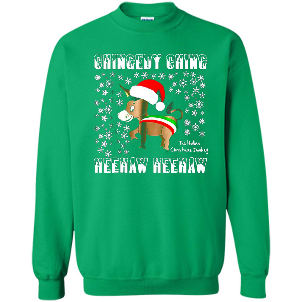 Amazing Dominick The Christmas Donkey-Italian Christmas Donkey - Sweatshirt
