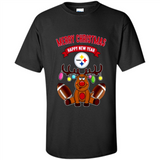 Pittsburgh Steelers NFL Reindeer Funny Merry Christmas And Happy New Year