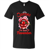 Queens Are Born In November T-Shirt Sexy Lips