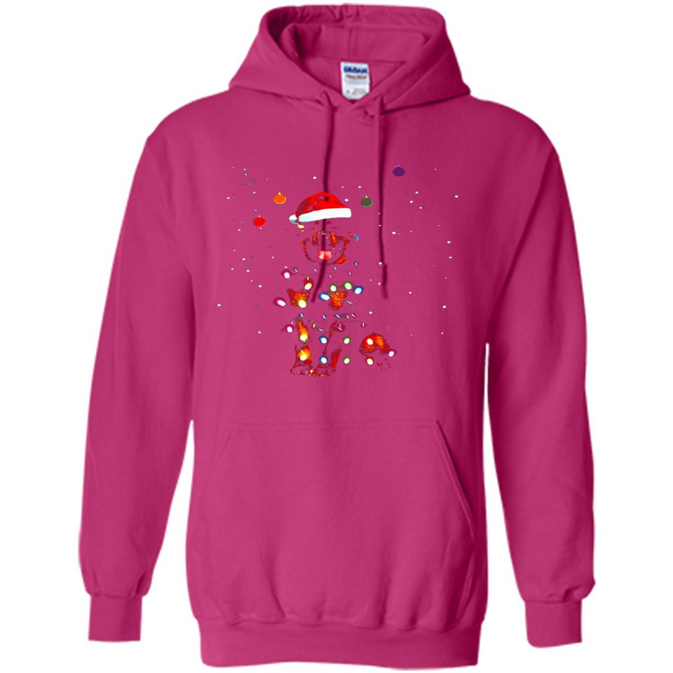 Rottweiler Santa Lights Christmas Dog Xmas Sweatshirt - Hoodie