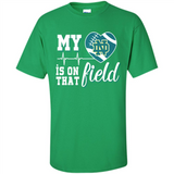 Notre Dame Fighting Irish Football My Heart is on that Field - Shirt