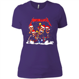 Metallica christmas sweatshirt hoodie long PINGPONG - Ladies' Boyfriend T-Shirt