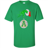 Funny Appalachian State Mountaineers Glitter Grinch Monogram Ornament Christmá - Shirt