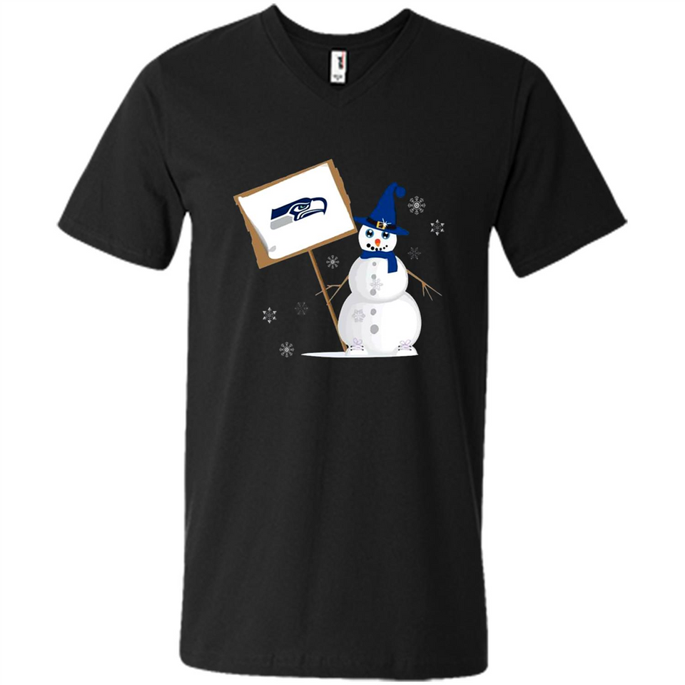 Seattle Seahawks Snowman Funny