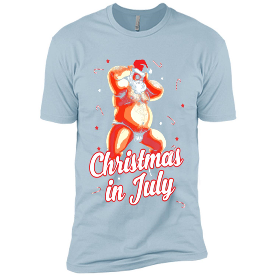 Christmas In July - Funny Dancing Santa - Premium Short Sleeve T-Shirt