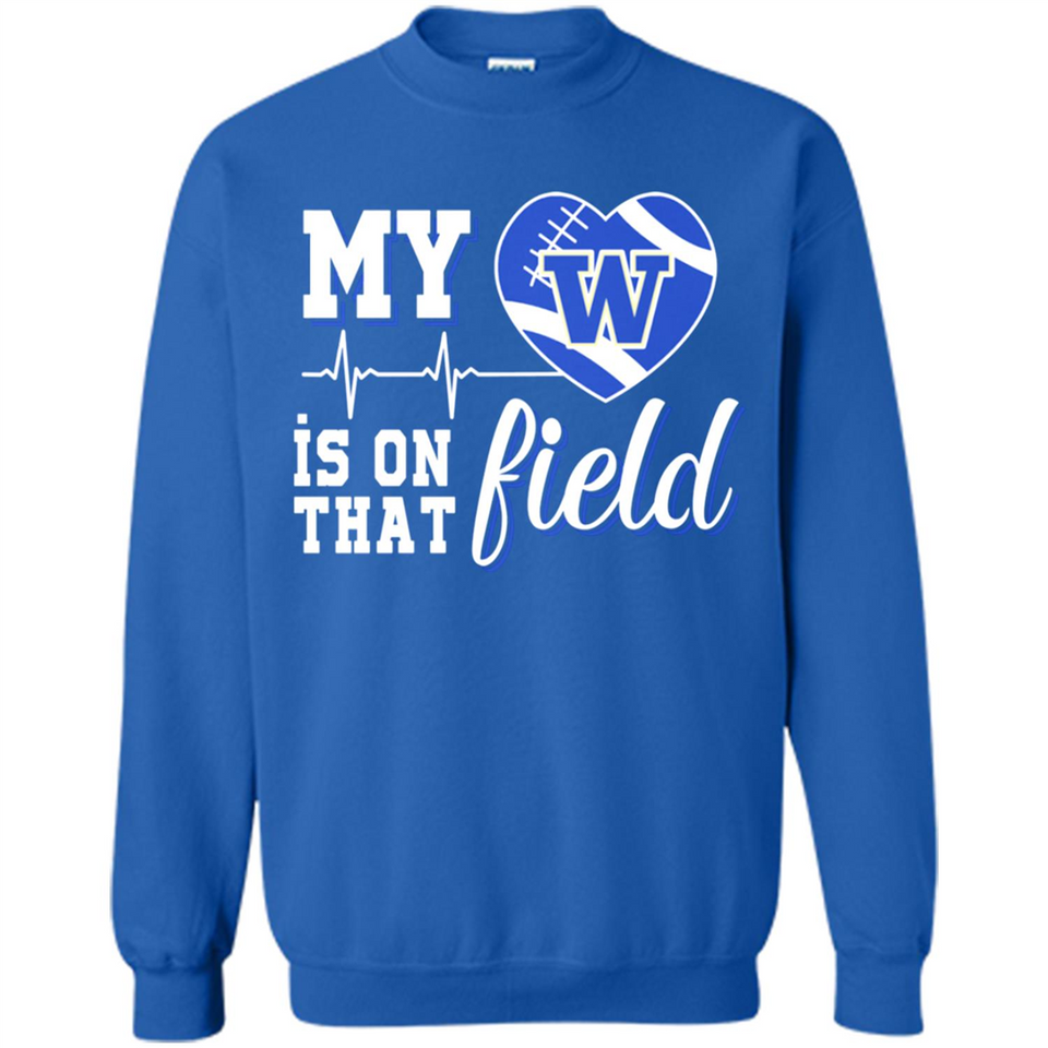 Washington Huskies Football My Heart is on that Field - Sweatshirt