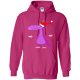 Funny Christmas Unicorn in Santa Hat - Hoodie