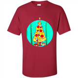 Funny Pizza Ugly Christmas Sweater Xmas Pizza Tree - Shirt