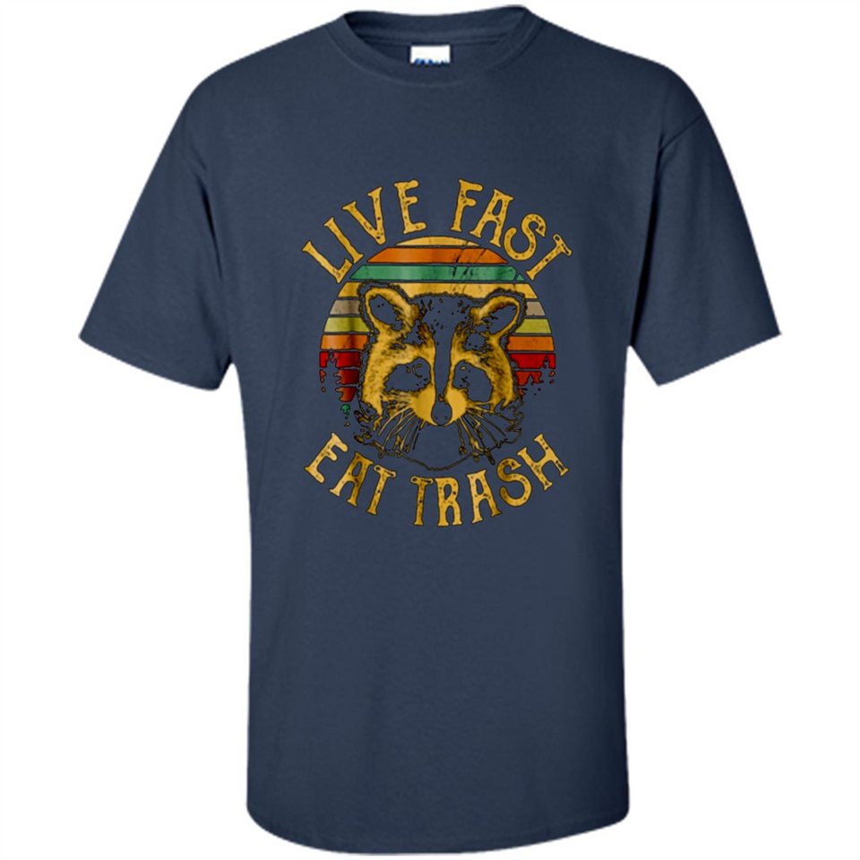 Live fast eat trash bear vintage camping PINGPONG