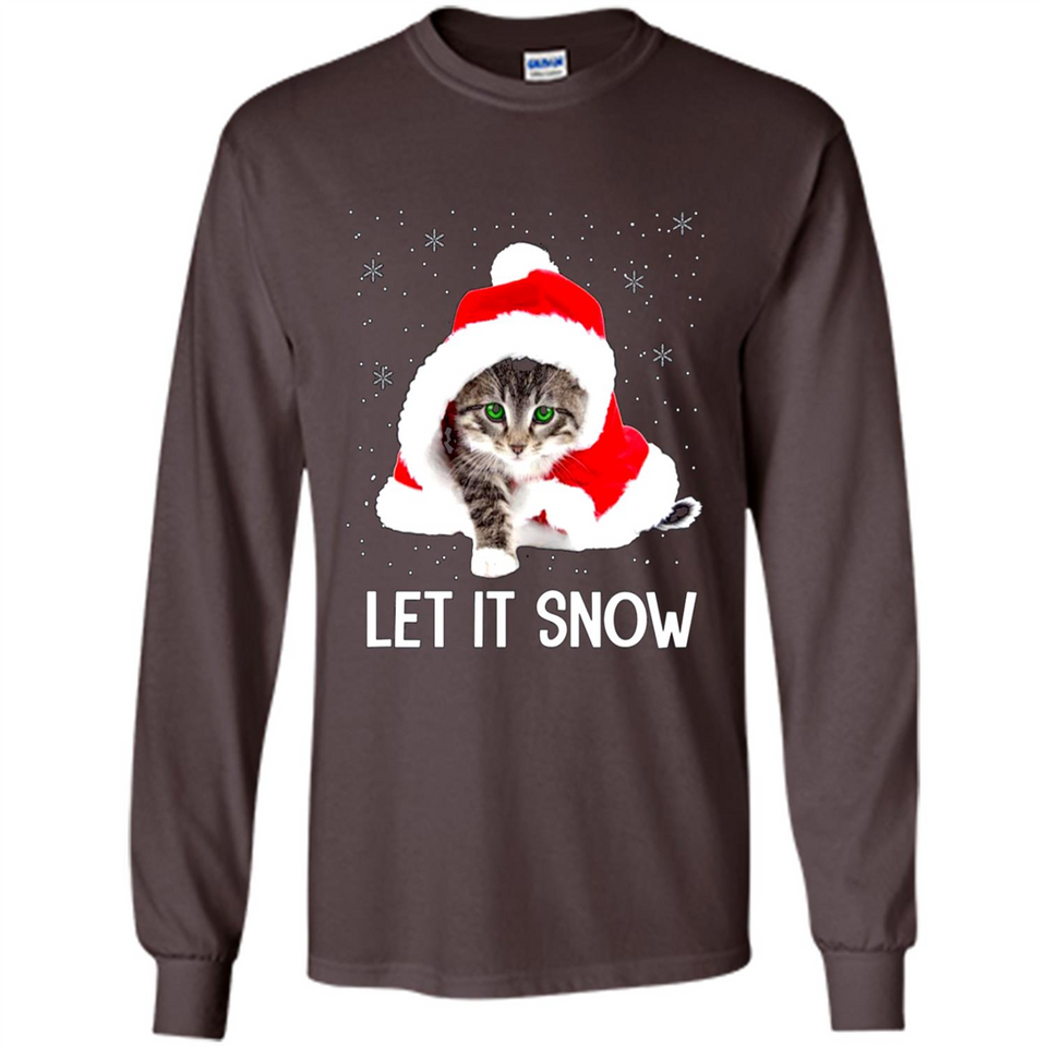 Let It Snow Cat Christmas sweater PINGPONG