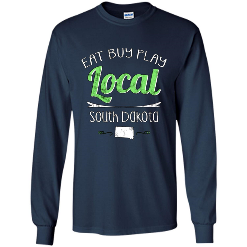 Eat Buy Play Local South Dakota Distressed PING PONG