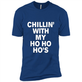 Chillin With My Ho Ho Ho's Funny Christmas - Premium Short Sleeve T-Shirt